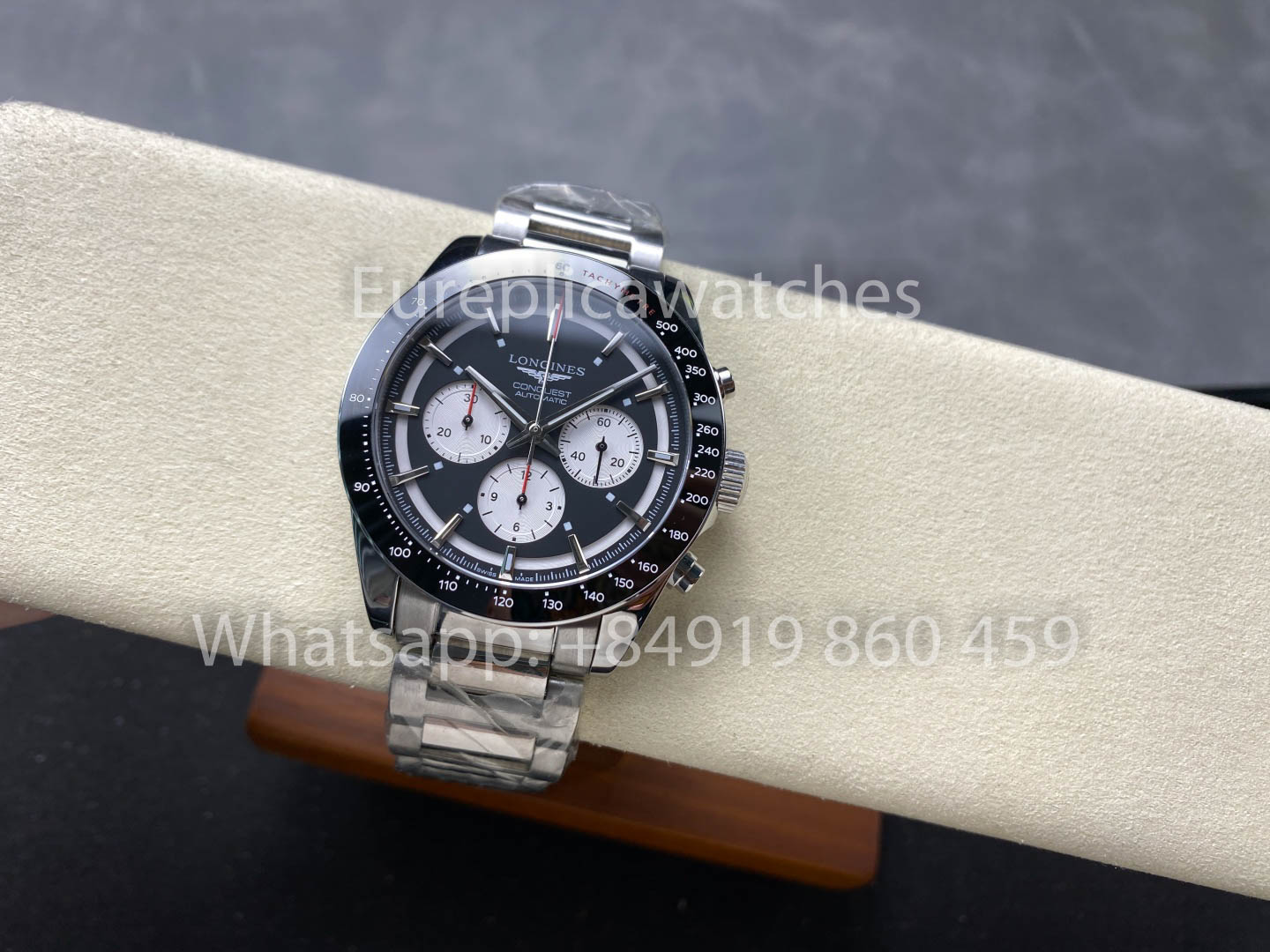 Longines Conquest Classic L3.835.4.52.6 Preto 42mm 1:1 Melhor Clone