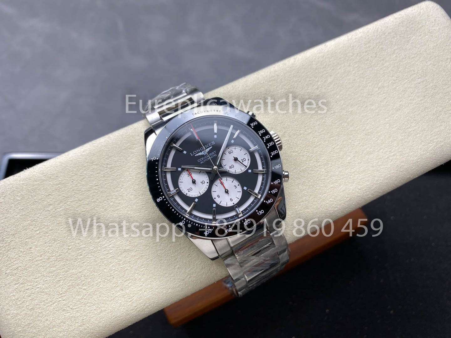 Longines Conquest Classic L3.835.4.52.6 Preto 42mm 1:1 Melhor Clone