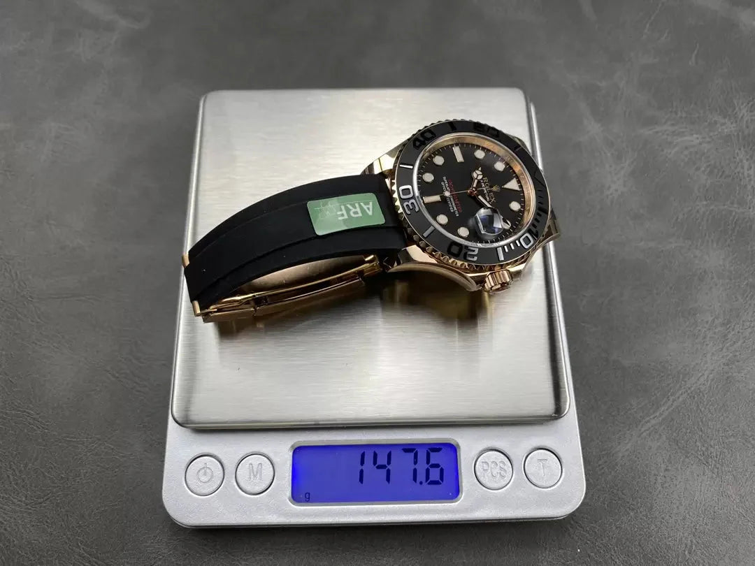 Rolex Yacht-Master 40 quadrante nero Rosa Oro  M126655-0002  1:1 edizione migliore AR Fabbrica Counterweight Versione