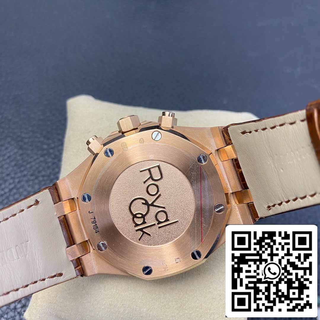 Audemars Piguet Royal Oak 26331  1:1 Best Edition OM Fabbrica Brown Leather cinturino Rose Gold
