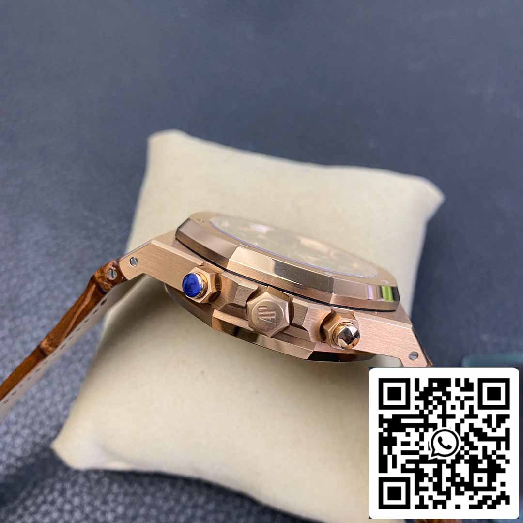 Audemars Piguet Royal Oak 26331  1:1 Best Edition OM Fabbrica Brown Leather cinturino Rose Gold