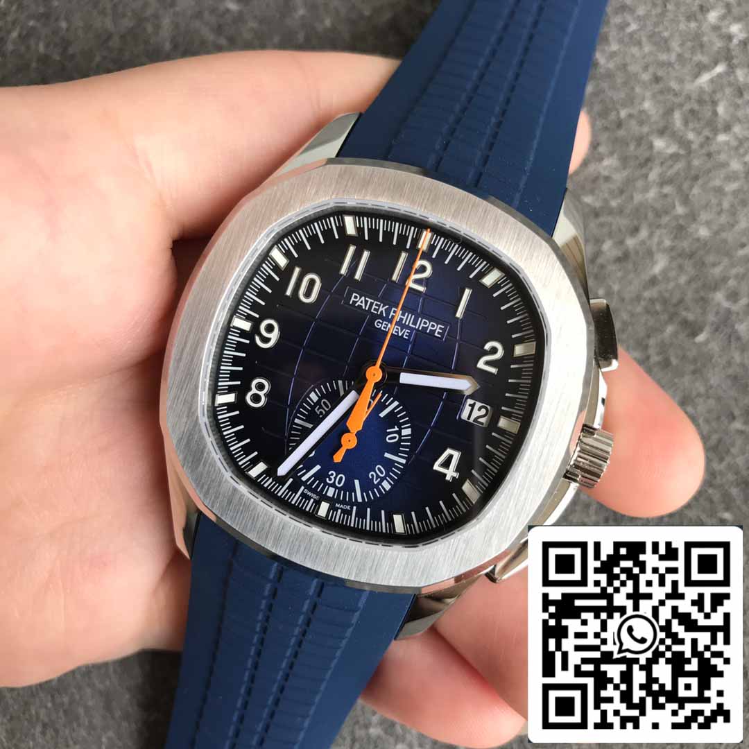 Patek Philippe Aquanaut 5968A-001 Blue Rubber cinturino 1:1 Best Edition OM Fabbrica