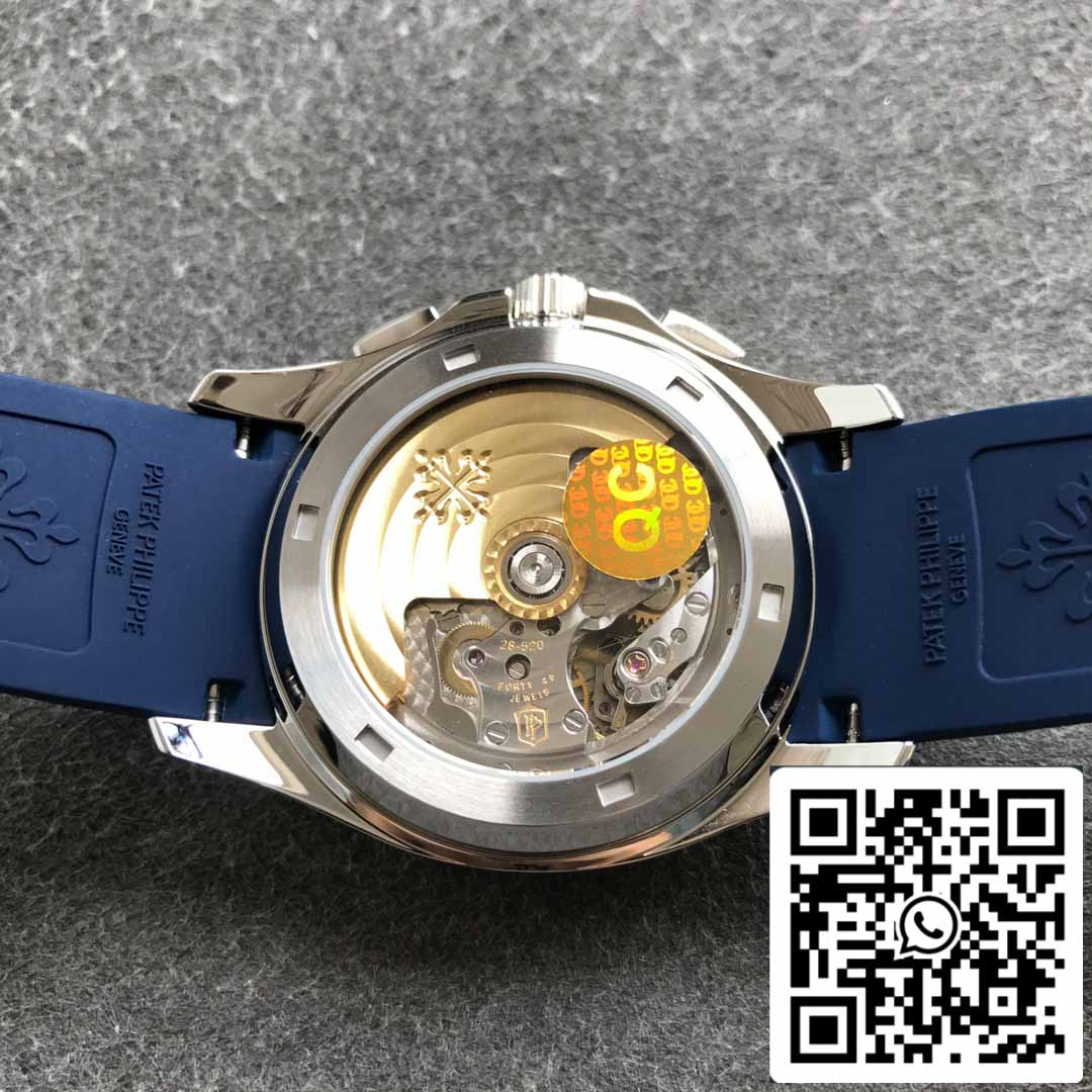 Patek Philippe Aquanaut 5968A-001 Blue Rubber cinturino 1:1 Best Edition OM Fabbrica