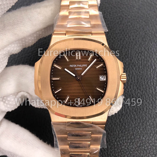 Patek Philippe Nautilus 5711R-001 Rosa Oro 1:1 Melhor Clone 3K Fabbrica Versão mais recente