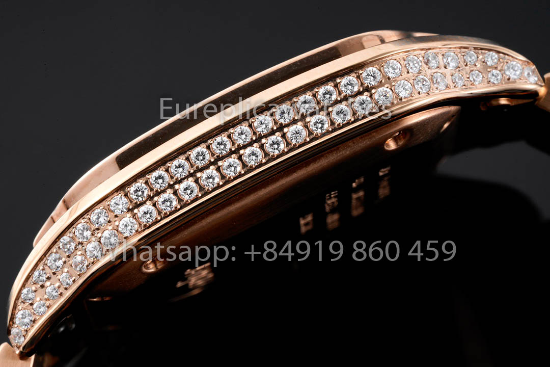 Cartier Santos De Cartier WJSA0009 Watch 1:1 Best Clone 35.1 mm BV Fabbrica Rosa Oro