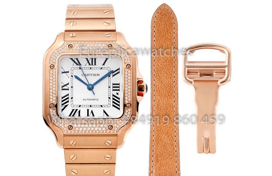 Cartier Santos De Cartier WJSA0007 Watch 1:1 Best Clone 35.1 mm BV Fabbrica
