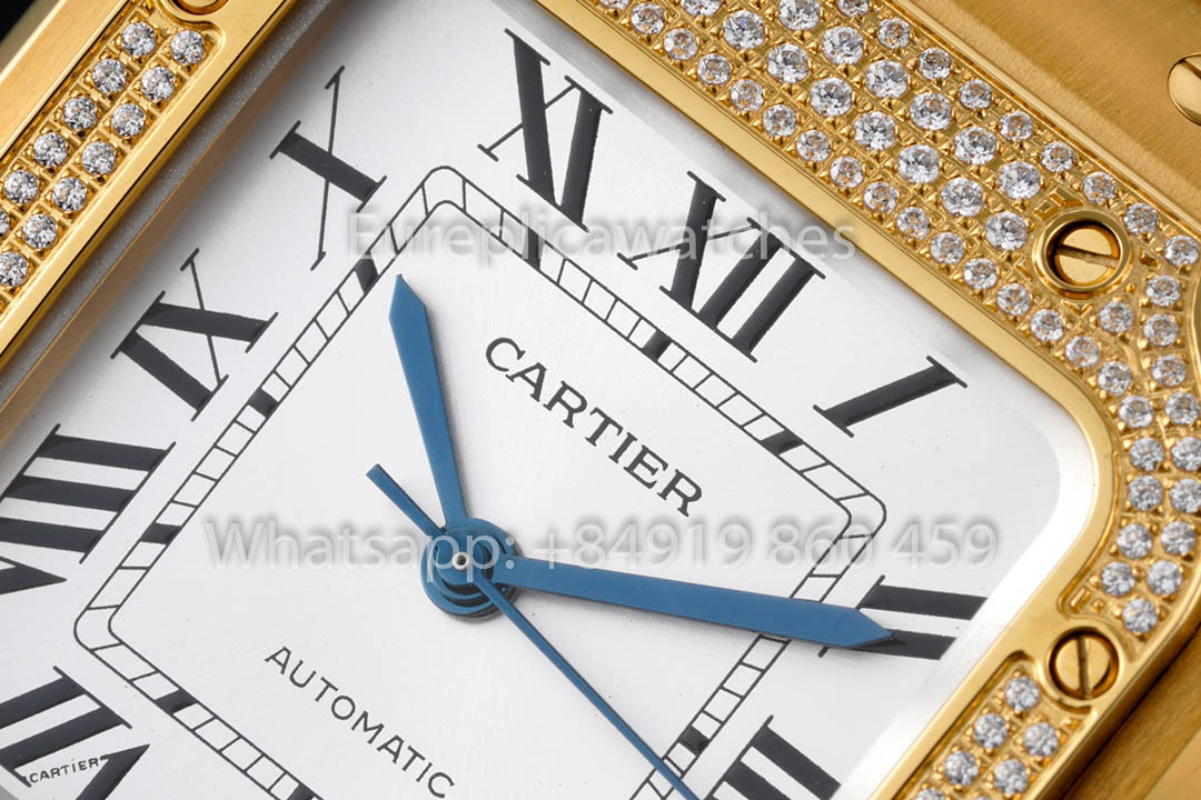 Cartier Santos De Cartier WJSA0010 1:1 Best Clone 35.1 mm BV Fabbrica Yellow Oro