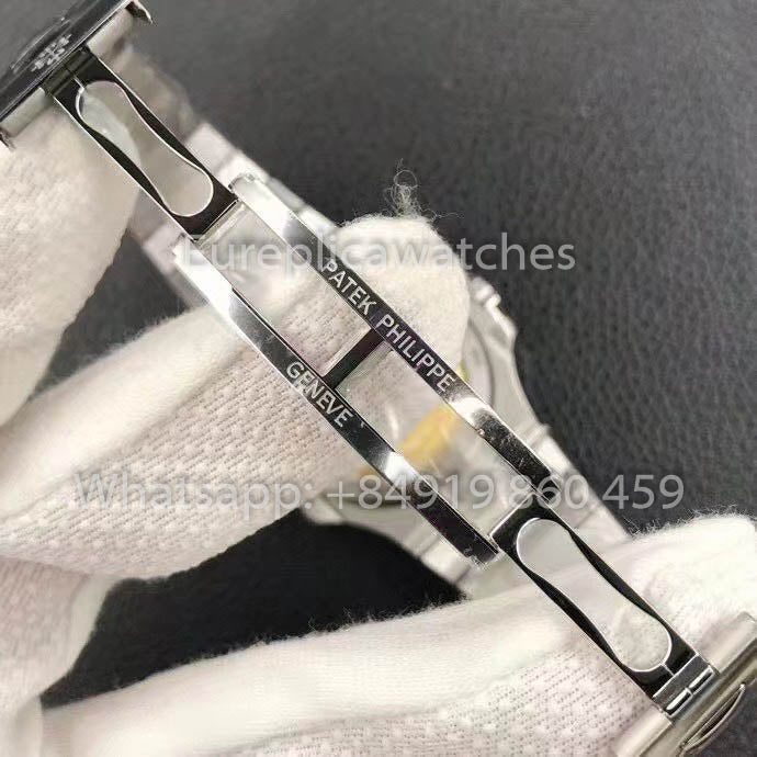 Patek Philippe Nautilus 5711 Olive Verde with T-Cut Diamonds 1:1 Best Clone 3K Fabbrica Newest Versione