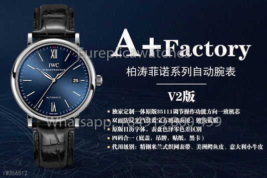 IWC Portofino IW356518 Automatic Watch 40MM 1:1 Best Clone A+ Fabbrica