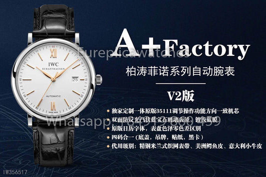 IWC Portofino IW356517 Automatic Watch 40MM 1:1 Best Clone A+ Fabbrica