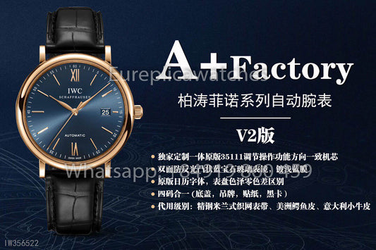 IWC Portofino IW356522 Automatic Watch 40MM 1:1 Best Clone A+ Fabbrica