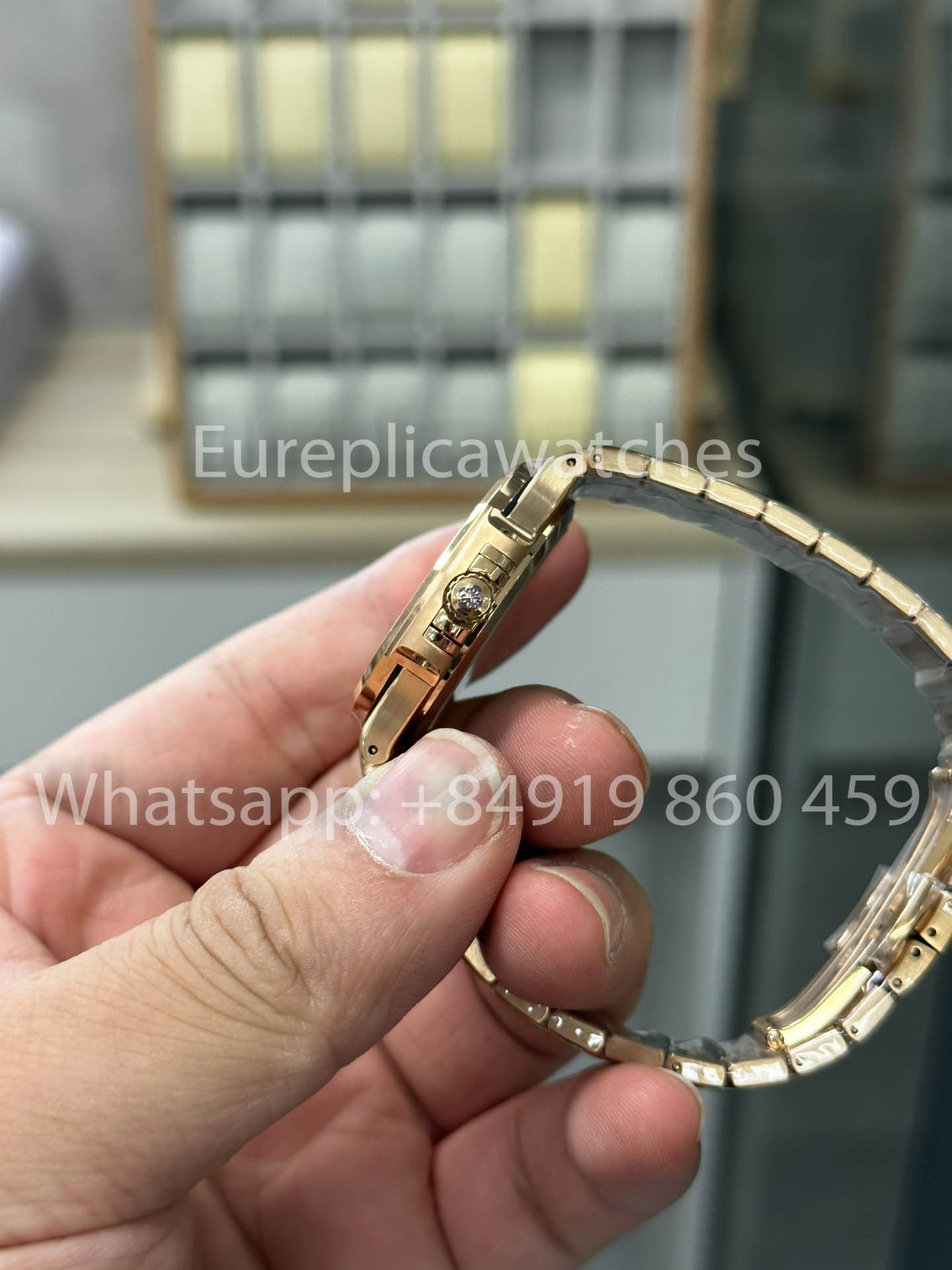 Patek Philippe Nautilus Ladies 7118/1R-001 Rosa Oro 1:1 Best Clone 3K Fabbrica