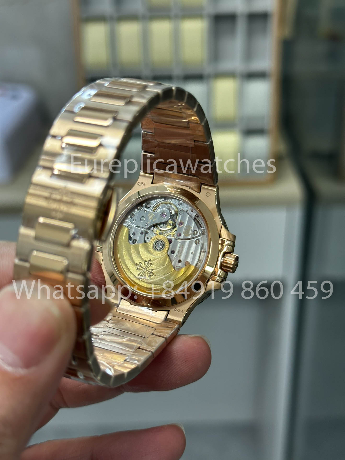 Patek Philippe Nautilus Ladies 7118/12R-001 Rosa Oro 1:1 Best Clone 3K Fabbrica