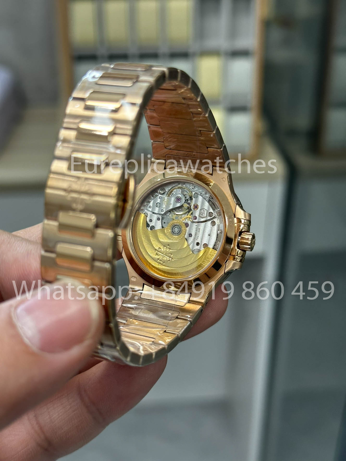 Patek Philippe Nautilus Ladies 7118/12R-010 Rosa Oro 1:1 Best Clone 3K Fabbrica
