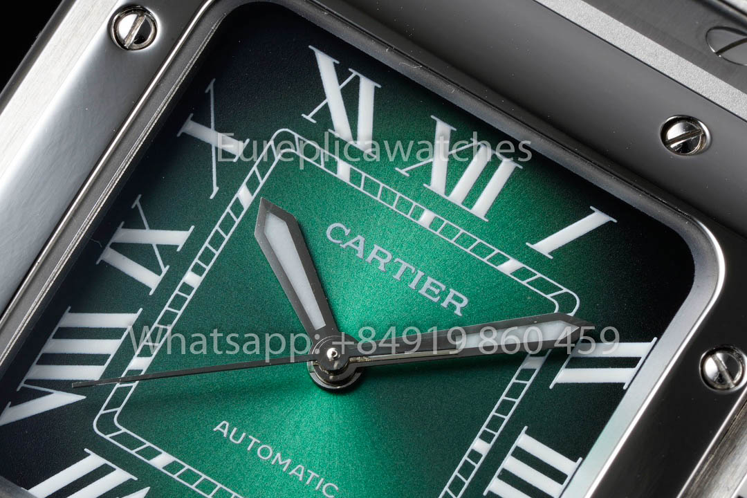 Cartier Santos De Cartier WSSA0062 Verde Dial1:1 Best Clone 35.1 mm BV Fabbrica