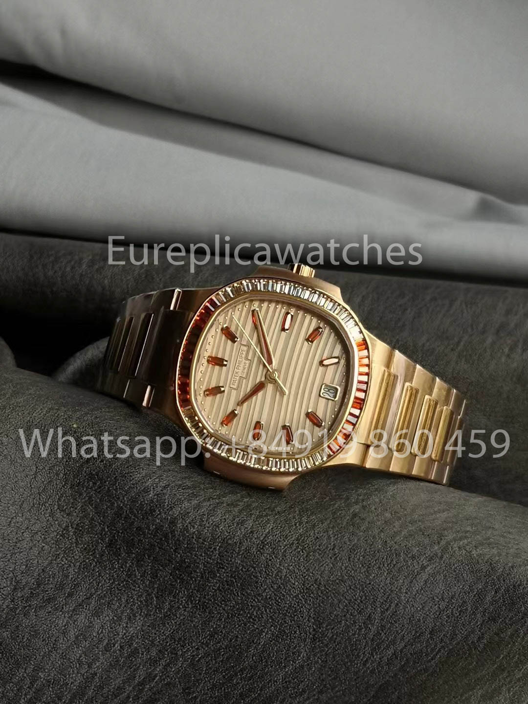 Patek Philippe Nautilus Ladies 7118/1300 Rosa Oro 1:1 Best Clone 3K Fabbrica