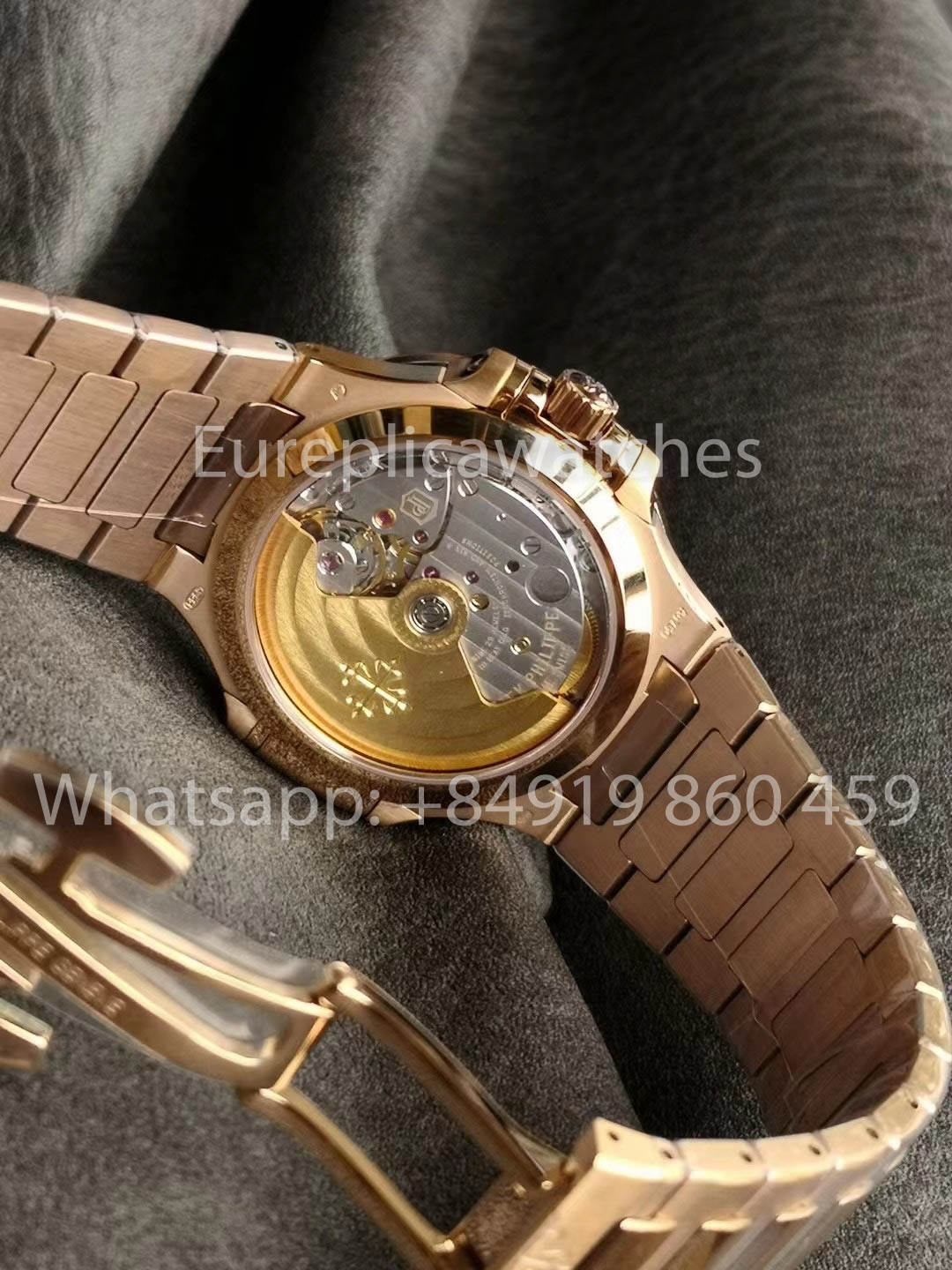 Patek Philippe Nautilus Ladies 7118/1300 Rosa Oro 1:1 Best Clone 3K Fabbrica