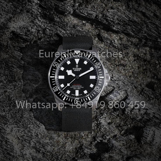 Tudor Pelagos FXD GMT Titanium M2542G247NU M+ Fabbrica 1:1 Best Clone Black Nylon cinturino