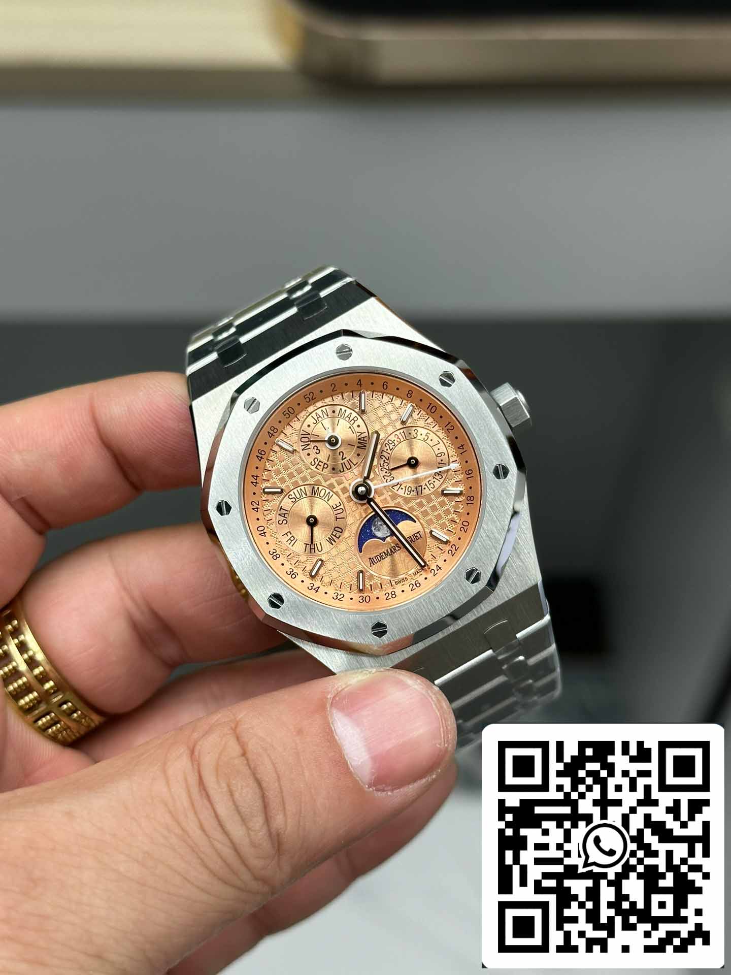 Audemars Piguet Royal Oak 26615Ti edizione limitata  BBR Fabbrica 1:1 edizione migliore Salmon quadrante