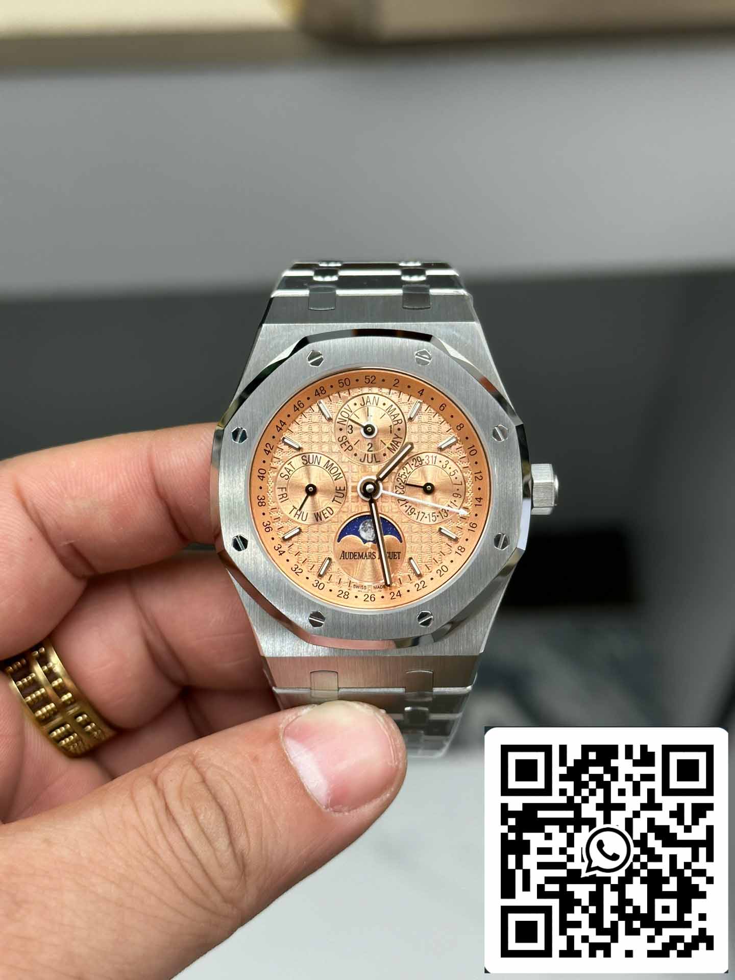 Audemars Piguet Royal Oak 26615Ti edizione limitata  BBR Fabbrica 1:1 edizione migliore Salmon quadrante
