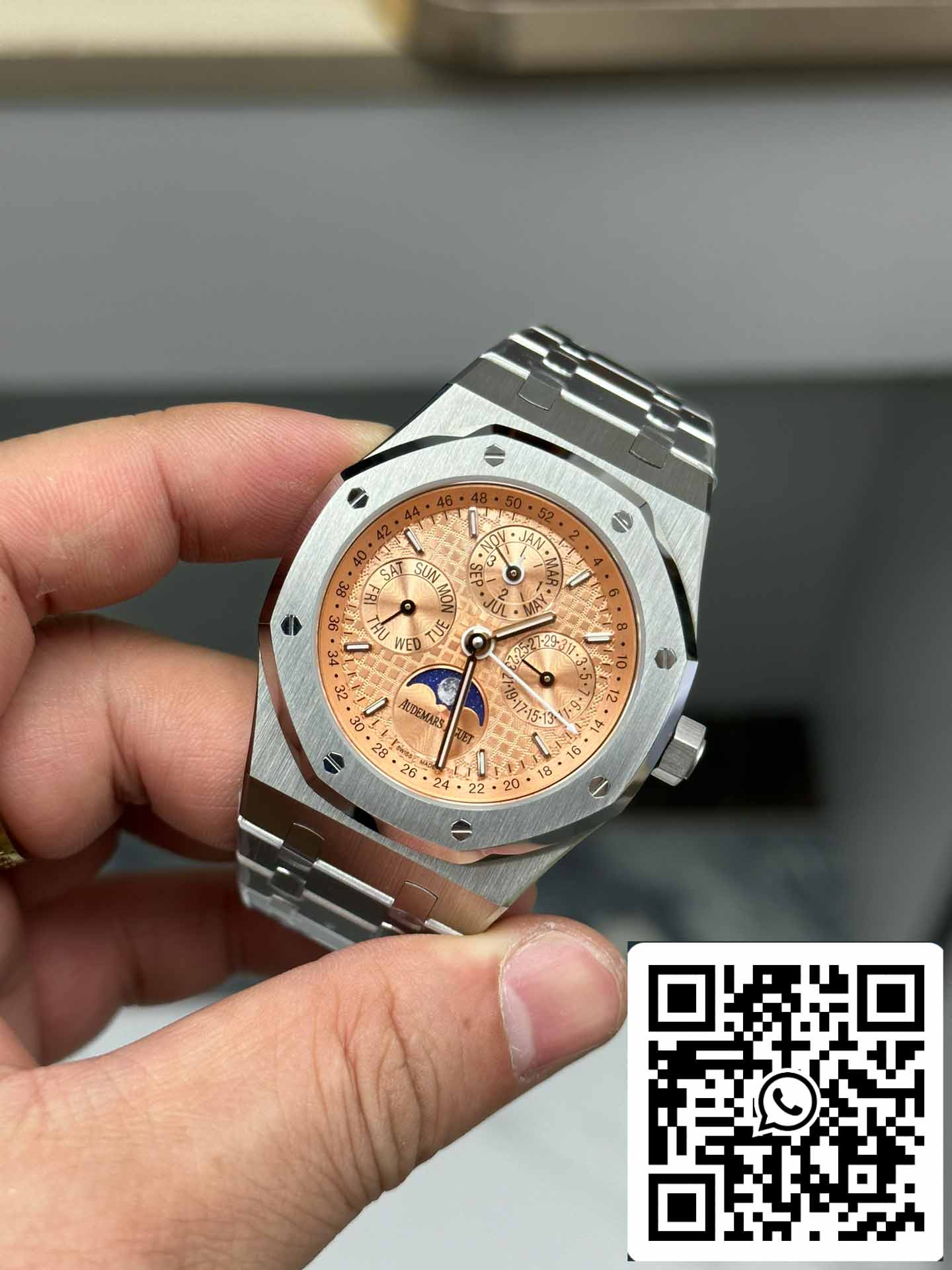 Audemars Piguet Royal Oak 26615Ti edizione limitata  BBR Fabbrica 1:1 edizione migliore Salmon quadrante