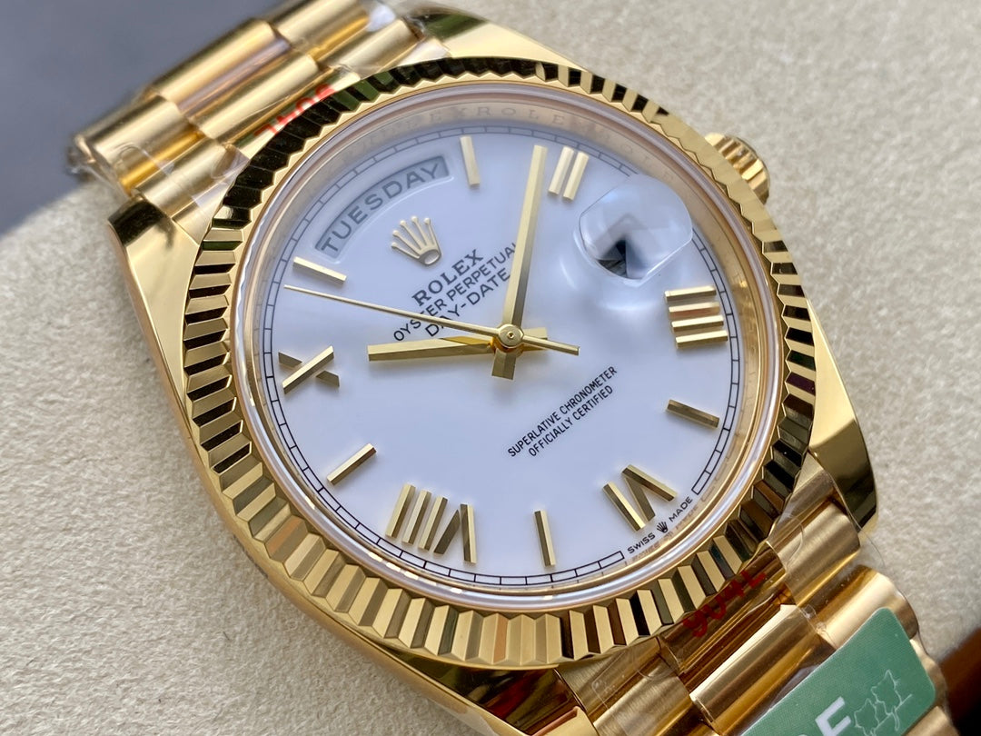 Rolex Day Date 40 M228238-0042 quadrante bianco 1:1 edizione migliore AR Fabbrica 3255 movimento