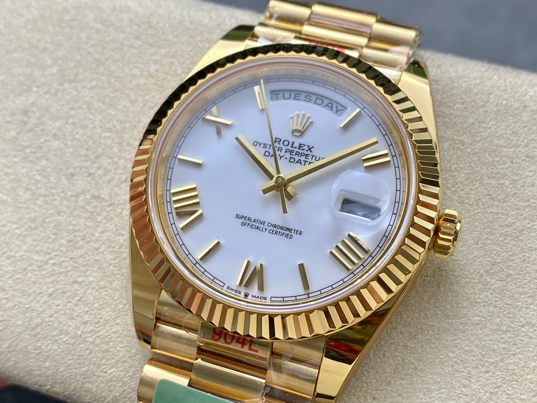 Rolex Day Date 40 M228238-0042 quadrante bianco 1:1 edizione migliore AR Fabbrica 3255 movimento