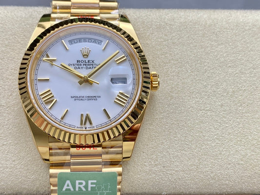 Rolex Day Date 40 M228238-0042 quadrante bianco 1:1 edizione migliore AR Fabbrica 3255 movimento