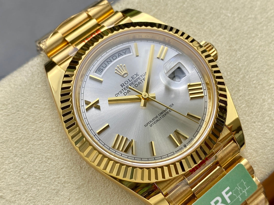 Rolex Day Date 40 M228238-0002 quadrante argento 1:1 edizione migliore AR Fabbrica 3255 movimento