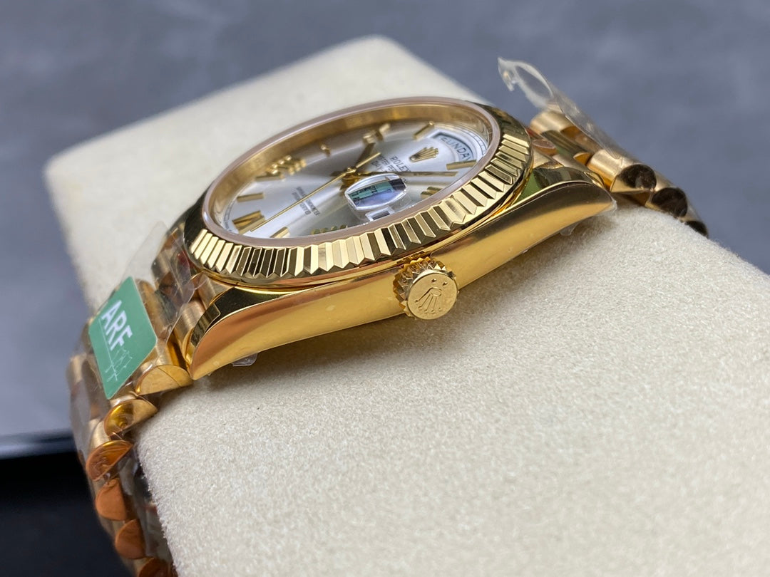 Rolex Day Date 40 M228238-0002 quadrante argento 1:1 edizione migliore AR Fabbrica 3255 movimento