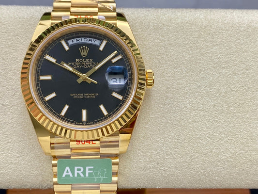 Rolex Day Date 40 M228238-0067 quadrante nero 1:1 edizione migliore AR Fabbrica 3255 movimento