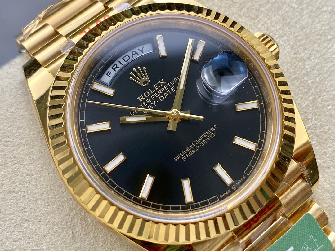 Rolex Day Date 40 M228238-0067 quadrante nero 1:1 edizione migliore AR Fabbrica 3255 movimento