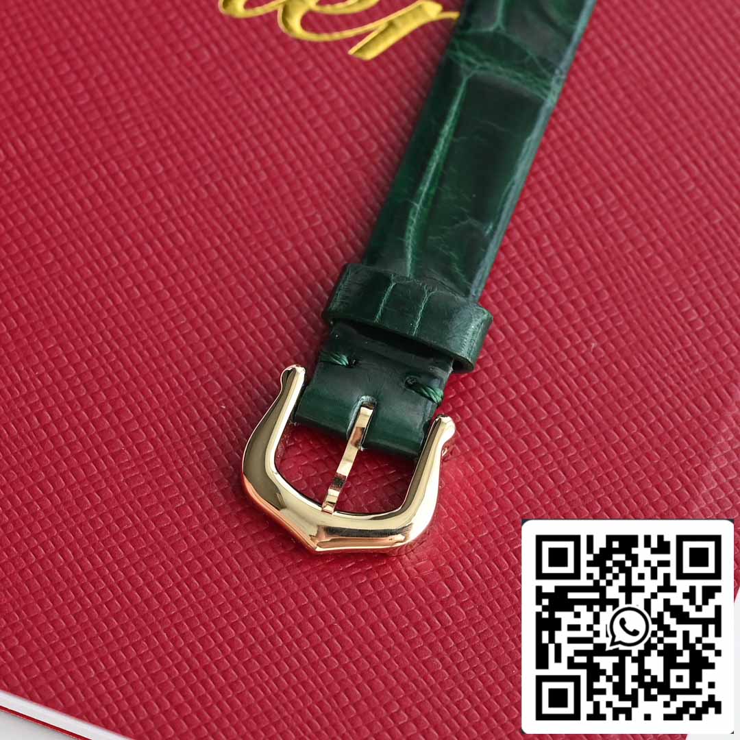 Cartier Lady Baignoire 23.9mm WJBA0038 1:1 Best Edition 18k Real gold and diamonds Green cinturino