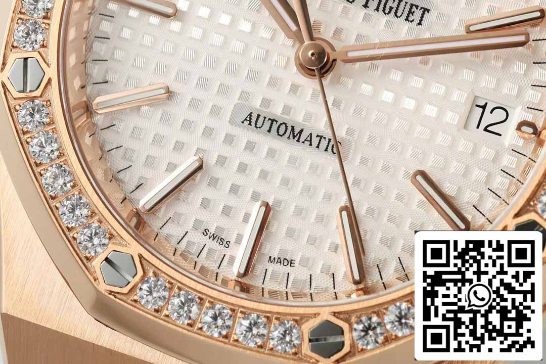 Audemars Piguet 15451OR.ZZ.1256OR.01 IP Fabbrica 1:1 edizione migliore quadrante bianco Rosa Oro