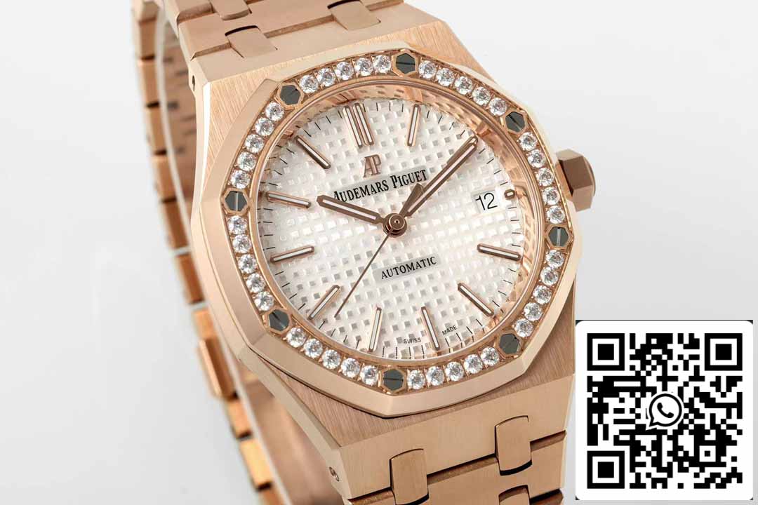 Audemars Piguet 15451OR.ZZ.1256OR.01 IP Fabbrica 1:1 edizione migliore quadrante bianco Rosa Oro