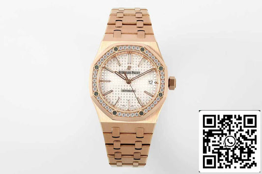 Audemars Piguet 15451OR.ZZ.1256OR.01 IP Fabbrica 1:1 edizione migliore quadrante bianco Rosa Oro
