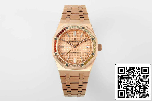 Audemars Piguet 15451OR.YY.1256OR.01 IP Fabbrica 1:1 edizione migliore Rainbown lunetta