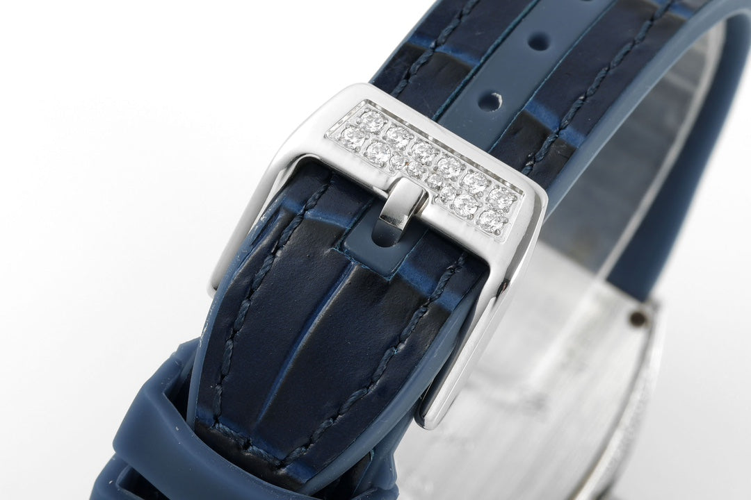 Franck Muller V32 Feminino Yachting 1:1 edição melhor ABF Fabbrica Square Diamond Gypsophila Blu