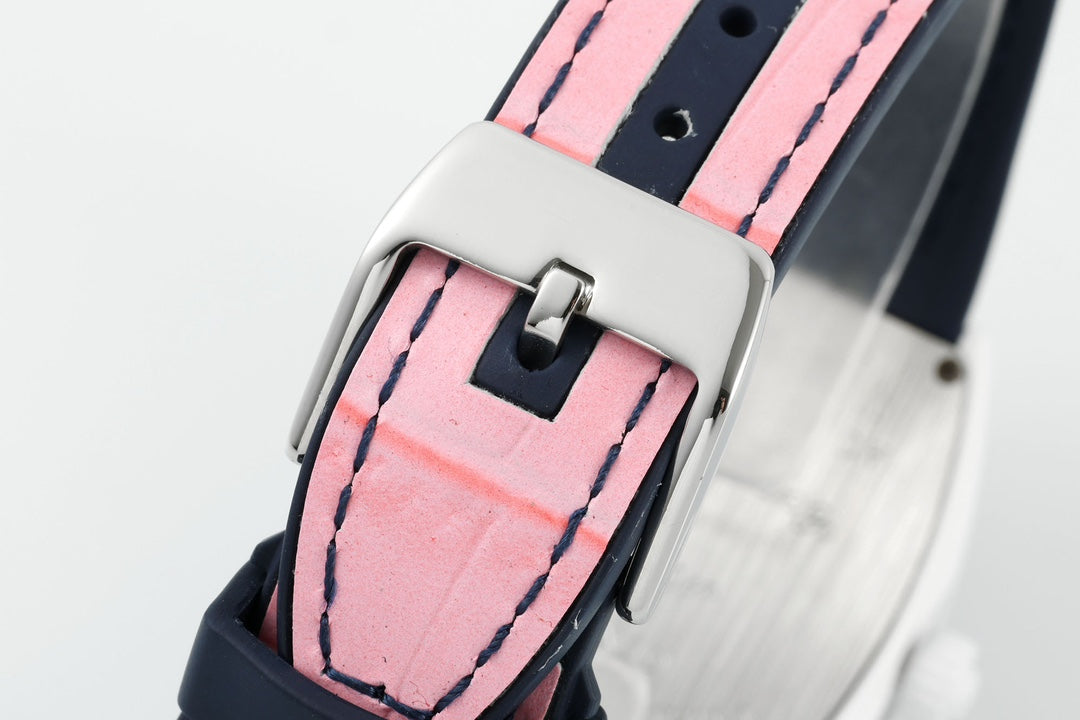 Franck Muller V32 Feminino Yachting 1:1 edição melhor ABF Fabbrica Rosa Gomma cinturino
