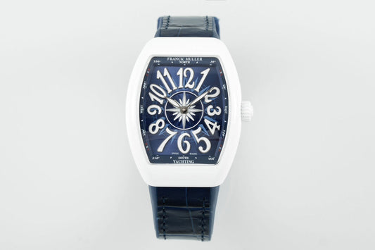 Franck Muller V32 Women's Yachting 1:1 edizione migliore ABF Fabbrica quadrante blu