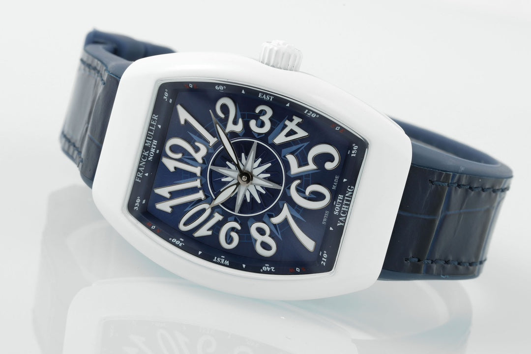 Franck Muller V32 Women's Yachting 1:1 edição melhor ABF Fabbrica quadrante azul