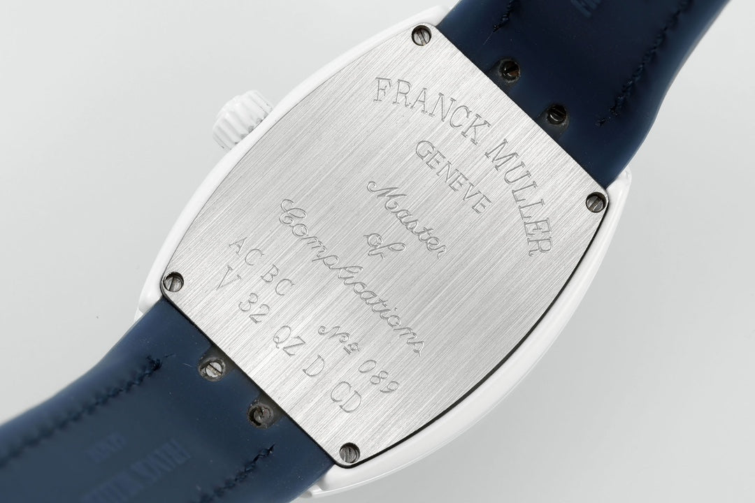 Franck Muller V32 Women's Yachting 1:1 edição melhor ABF Fabbrica quadrante azul