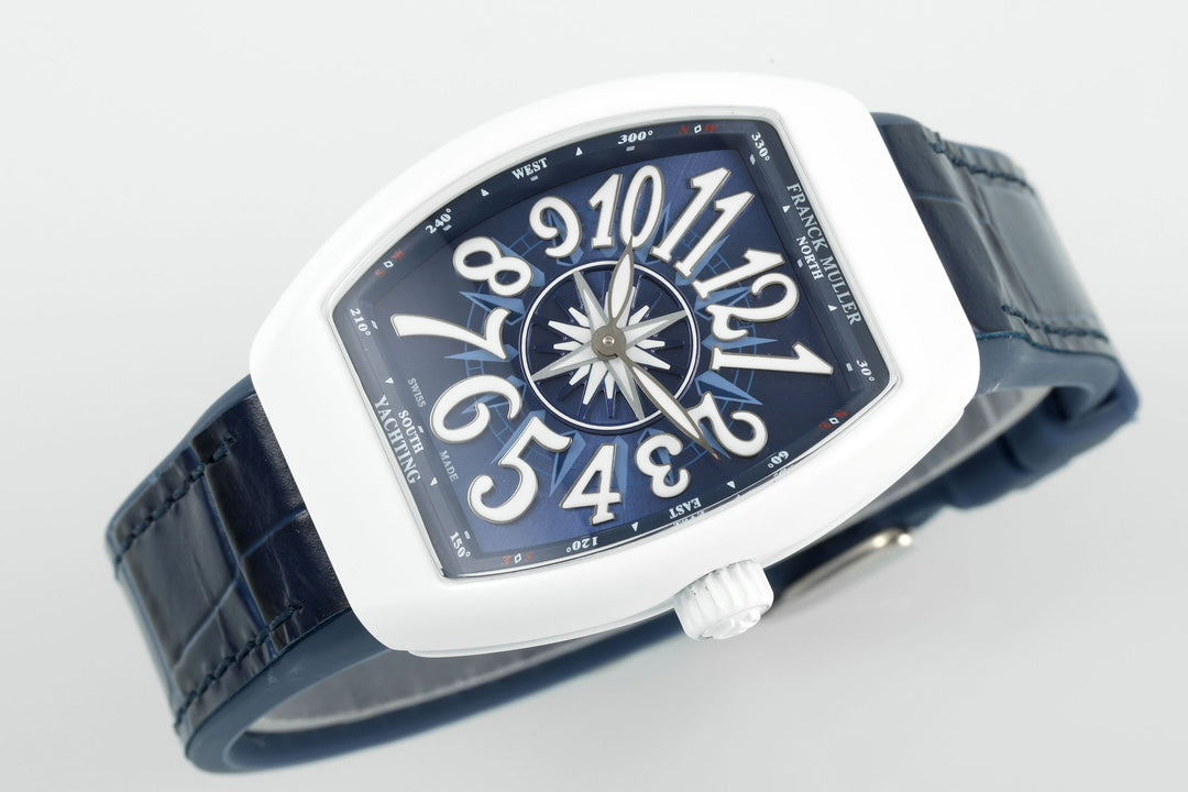 Franck Muller V32 Women's Yachting 1:1 edição melhor ABF Fabbrica quadrante azul