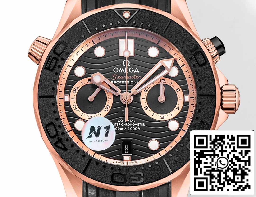 Omega Seamaster 210.62.44.51.01.001 Diver 300m 1:1 Best Edition N1 Fabbrica Rubber cinturino