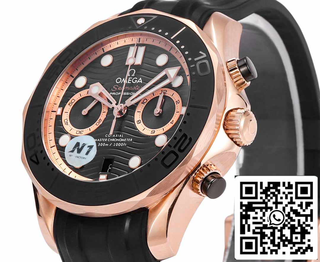 Omega Seamaster 210.62.44.51.01.001 Diver 300m 1:1 Best Edition N1 Fabbrica Rubber cinturino