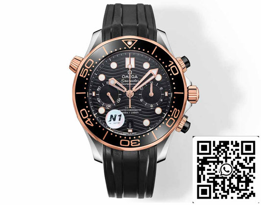 Omega Seamaster 210.20.44.51.01.001 Co‑Axial Master 44 mm 1:1 Best Edition N1 Fabbrica Rubber cinturino