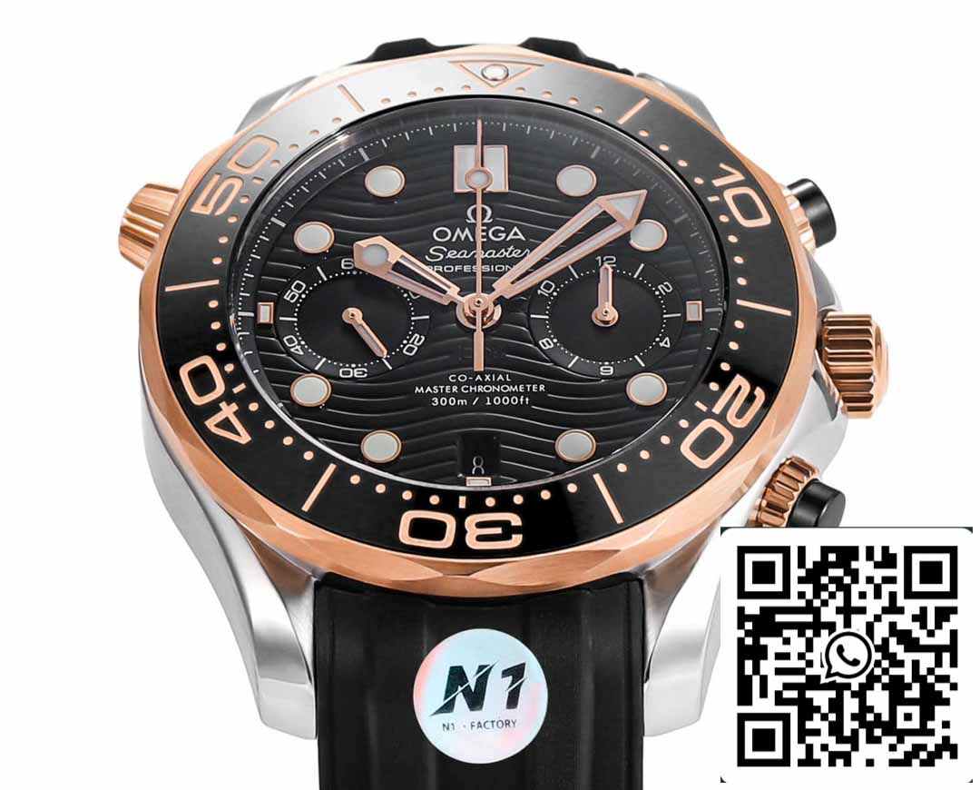 Omega Seamaster 210.20.44.51.01.001 Co‑Axial Master 44 mm 1:1 Best Edition N1 Fabbrica Rubber cinturino