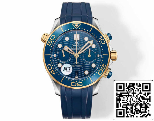 Omega Seamaster 210.20.44.51.03.001 Diver 300m 1:1 Best Edition N1 Fabbrica Rubber cinturino