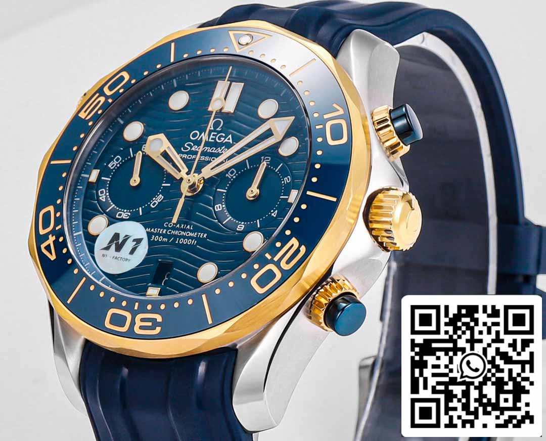 Omega Seamaster 210.20.44.51.03.001 Diver 300m 1:1 Best Edition N1 Fabbrica Rubber cinturino