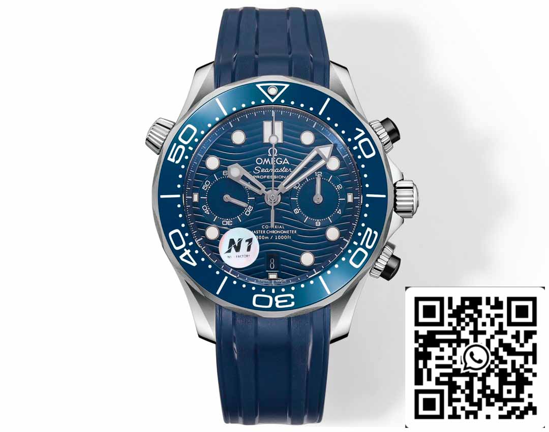 Colección Omega Seamaster 210.30.44.51.03.001 1:1 Mejor Edición N1 Fabbrica Cinturino de caucho